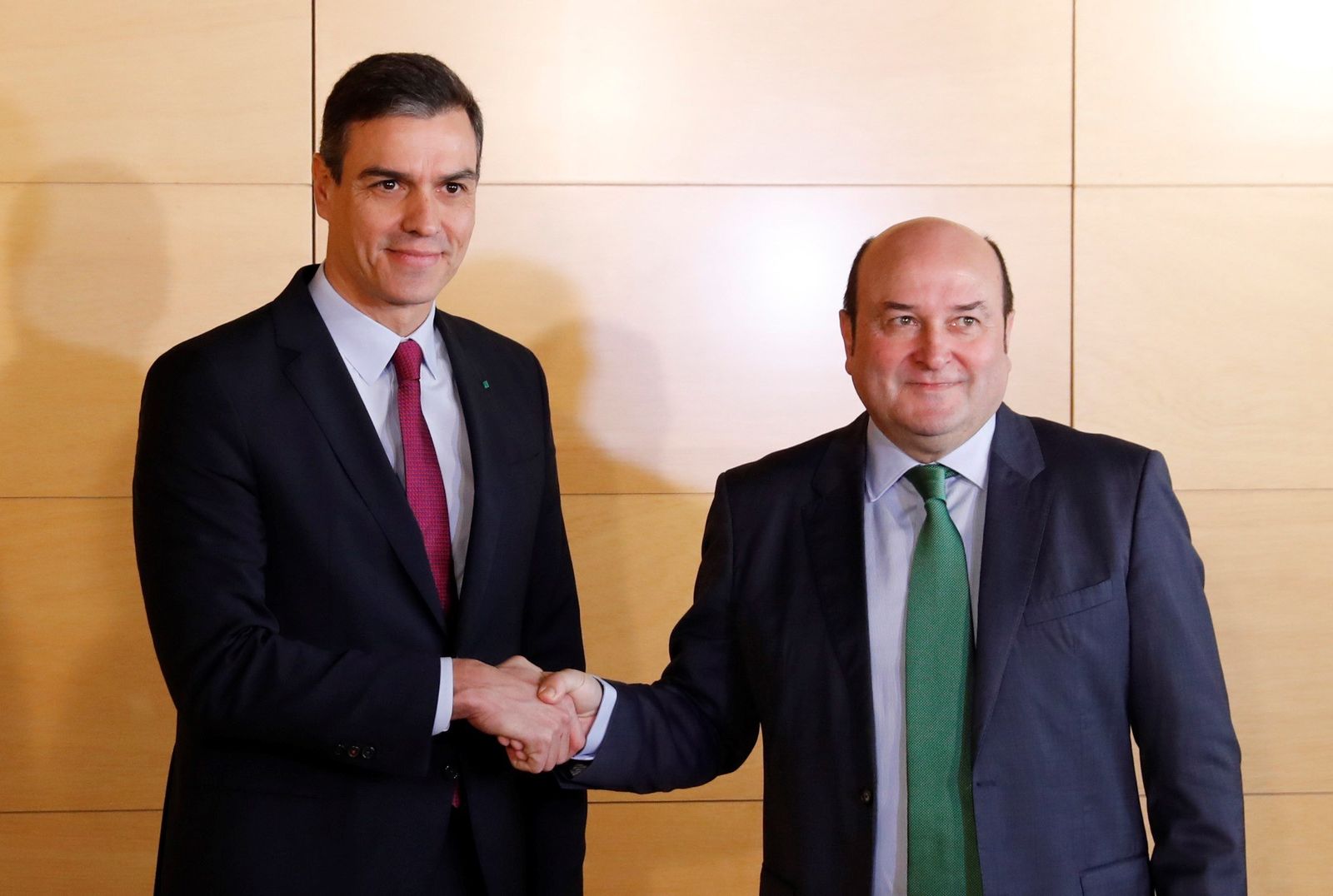 Pedro Sánchez y Andoni Ortuzar