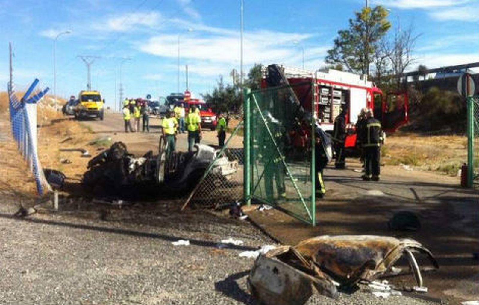 Muere una mujer calcinada en un accidente  de tráfico en la A-4