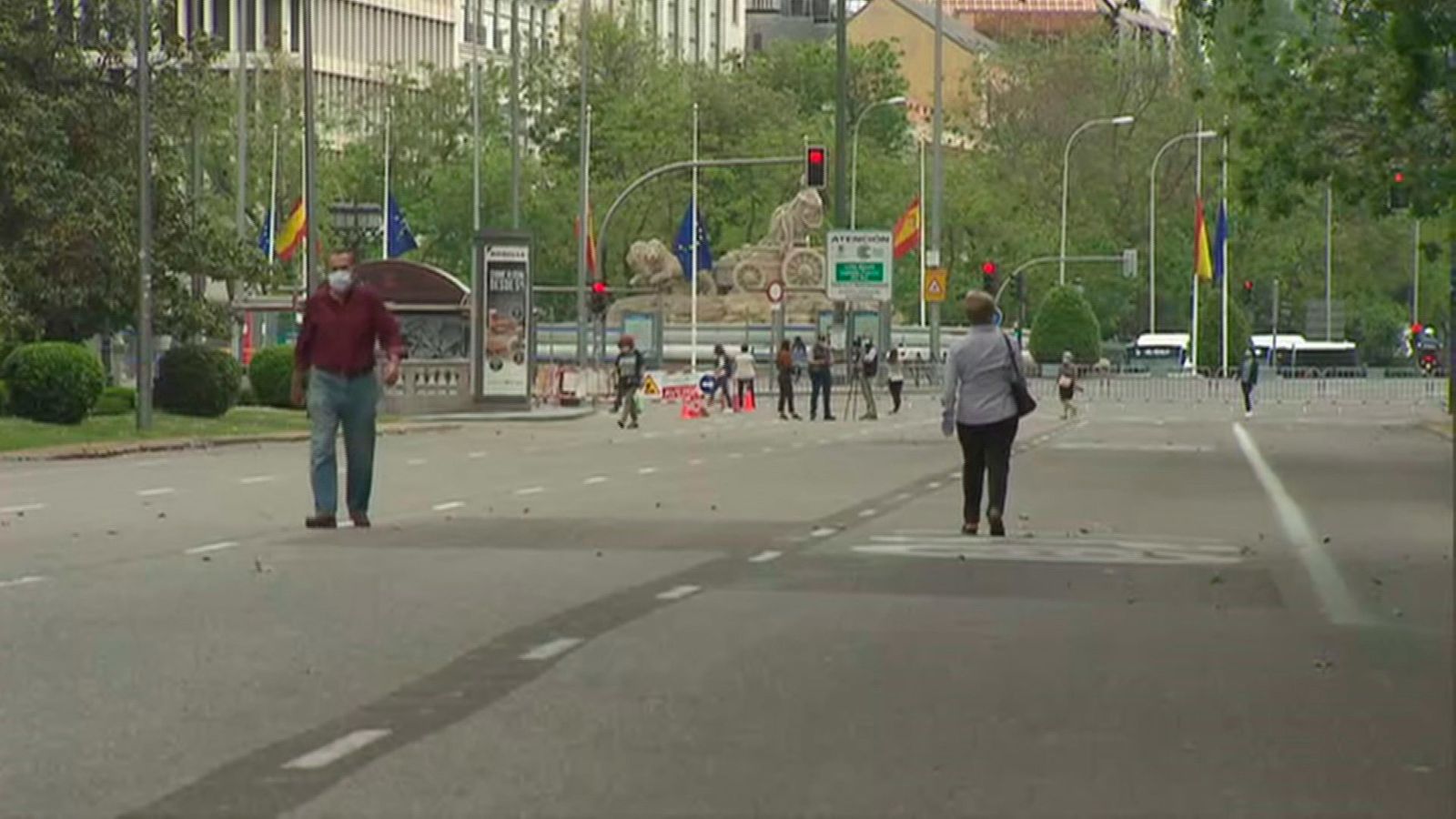 El Paseo del Prado, uno de los tramos peatonales a partir del sábado