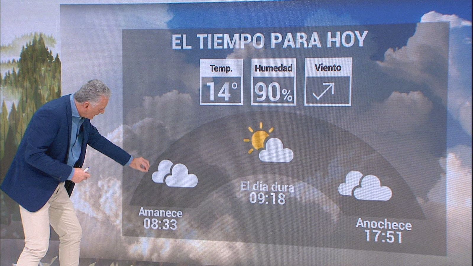 Niebla meona en Madrid en un viernes frío en la región