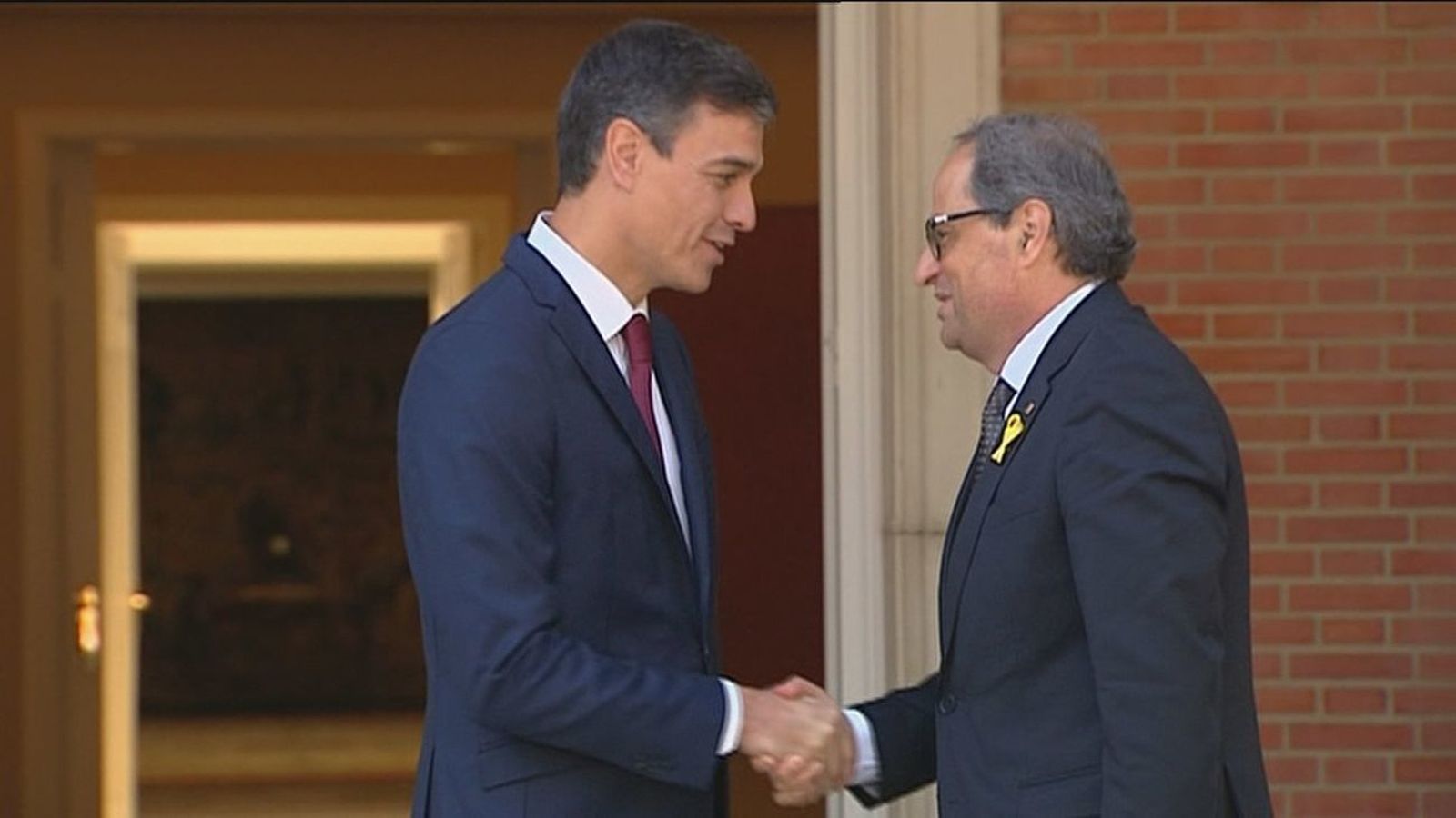 Reunión entre Pedro Sánchez y Quim Torra