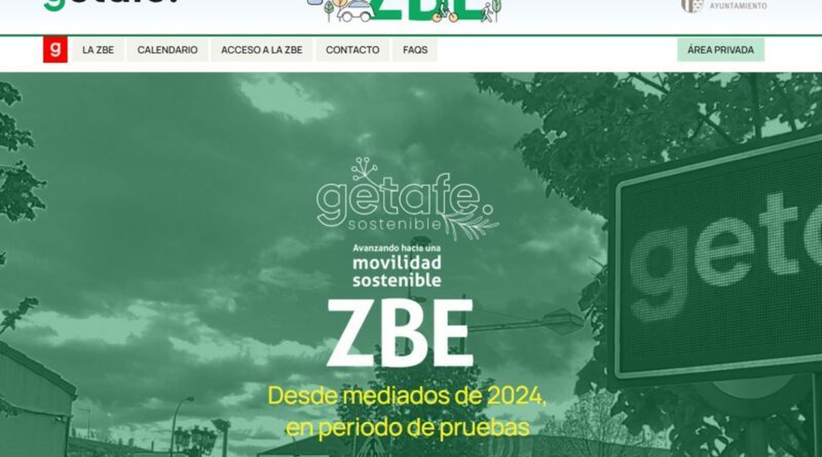 Zona de bajas emisiones en Getafe