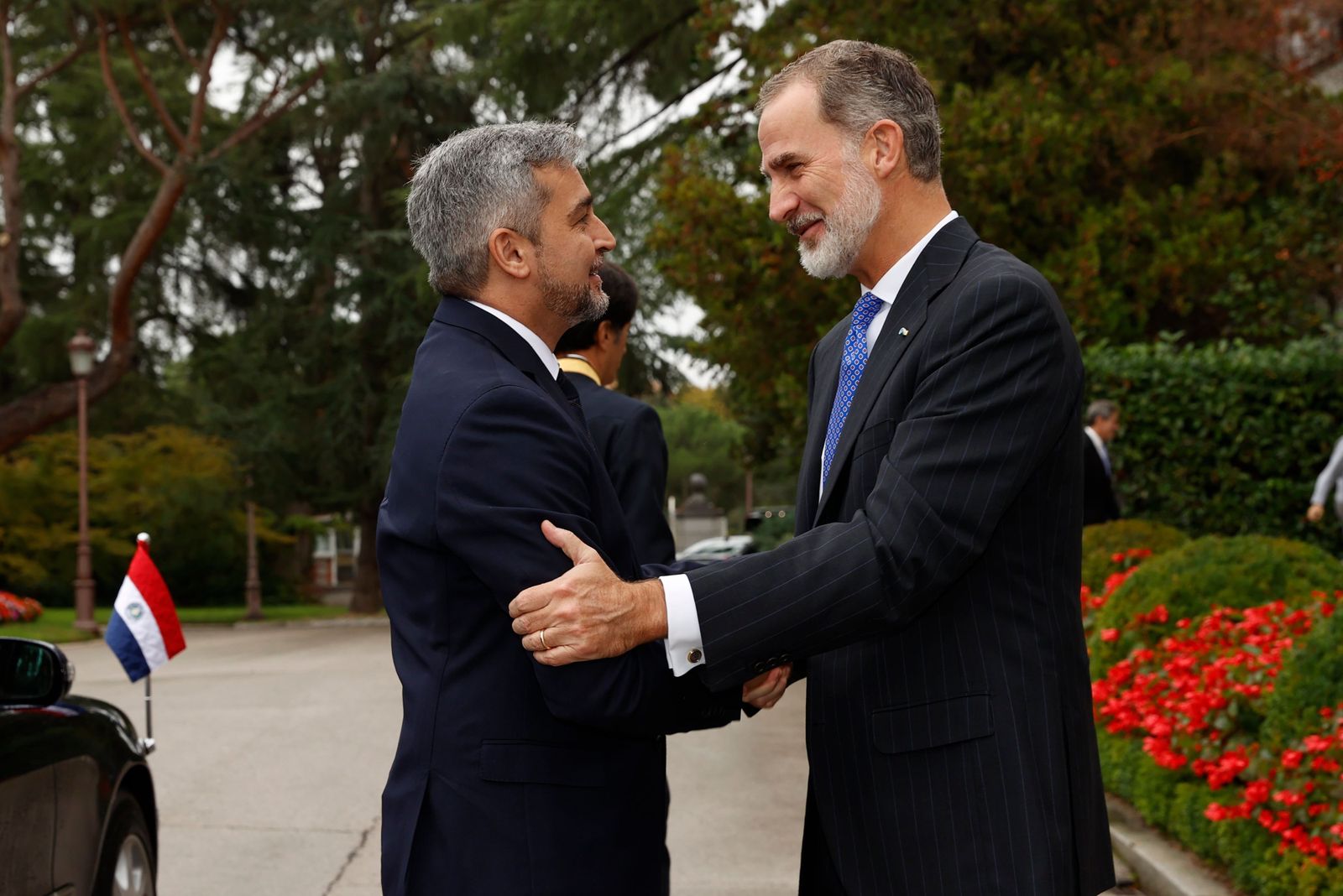 El rey recibe al presidente de Paraguay en su primera visita a España