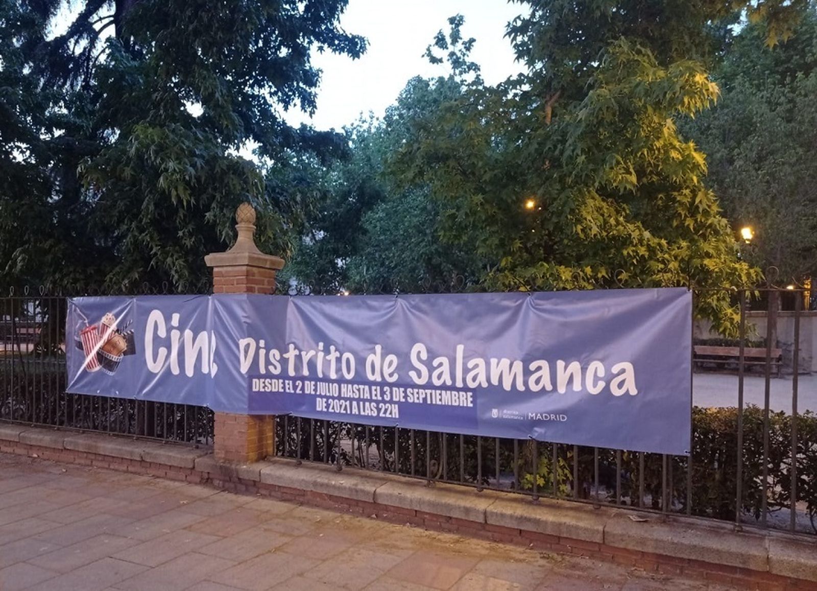 Cine de verano en el parque Eva Duarte