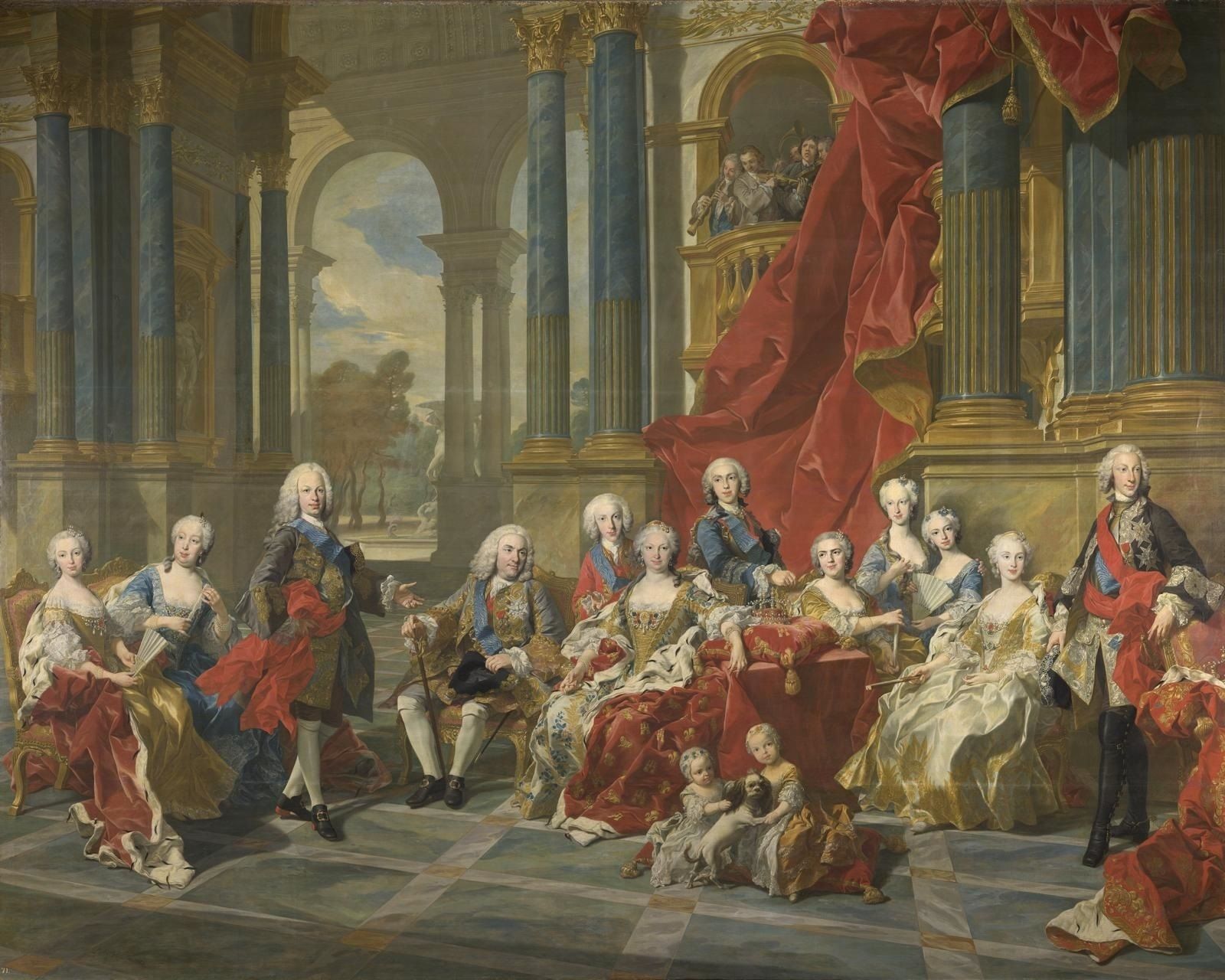 La familia de Felipe V