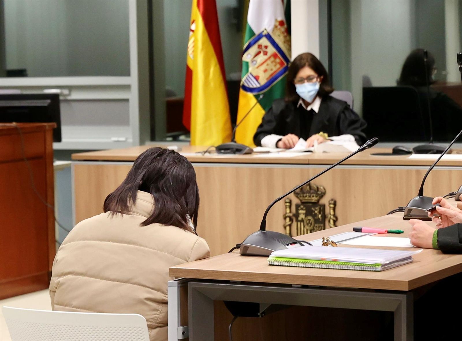 El jurado popular ha emitido esta sábado el veredicto de culpable condenando a Adriana Ugueto de haber asesinado a su hija, Carolina, en la habitación 404 del Hotel Los Bracos de Logroño