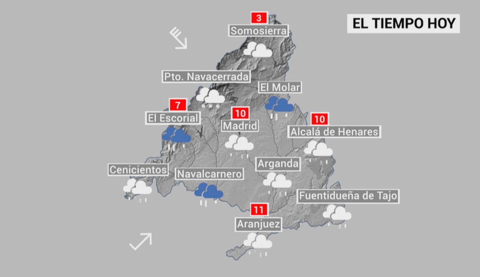 El mapa del tiempo de lo que te espera este jueves en Madrid