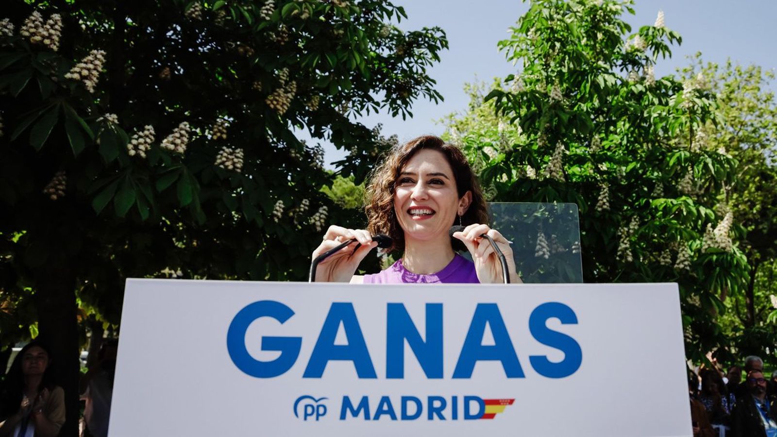 'Ganas', el lema de Ayuso para presidir el PP de Madrid