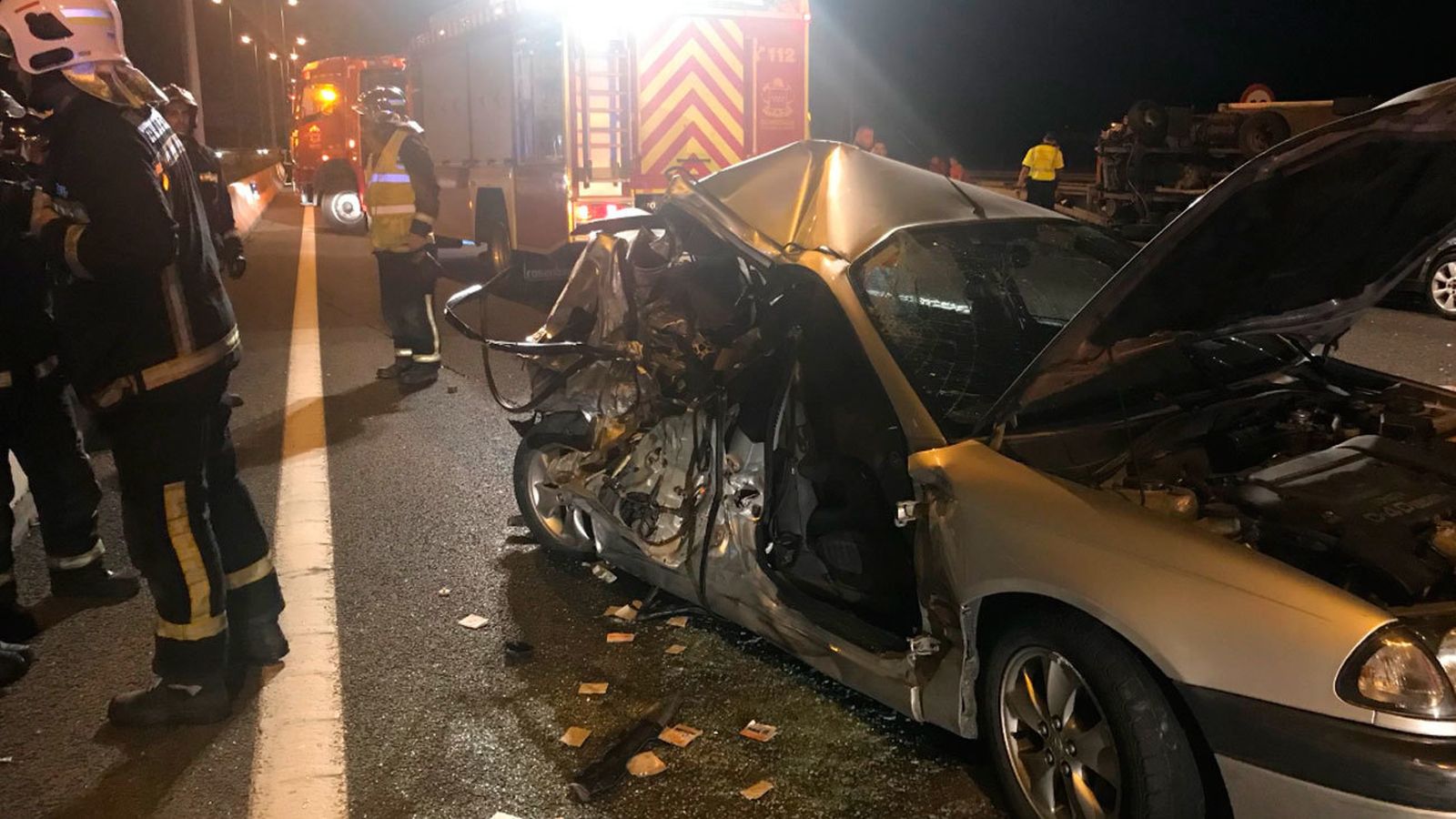 Accidente múltiple en la A-2