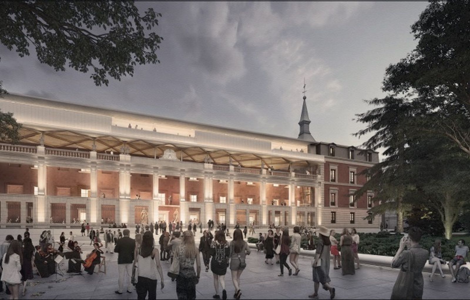 Ilustración del proyecto de Foster y Rubio para El Prado