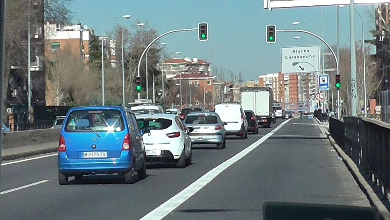 La A5 a su paso por Campamento