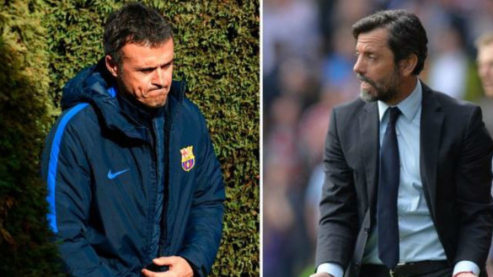 Luis Enrique y Quique Sánchez Flores