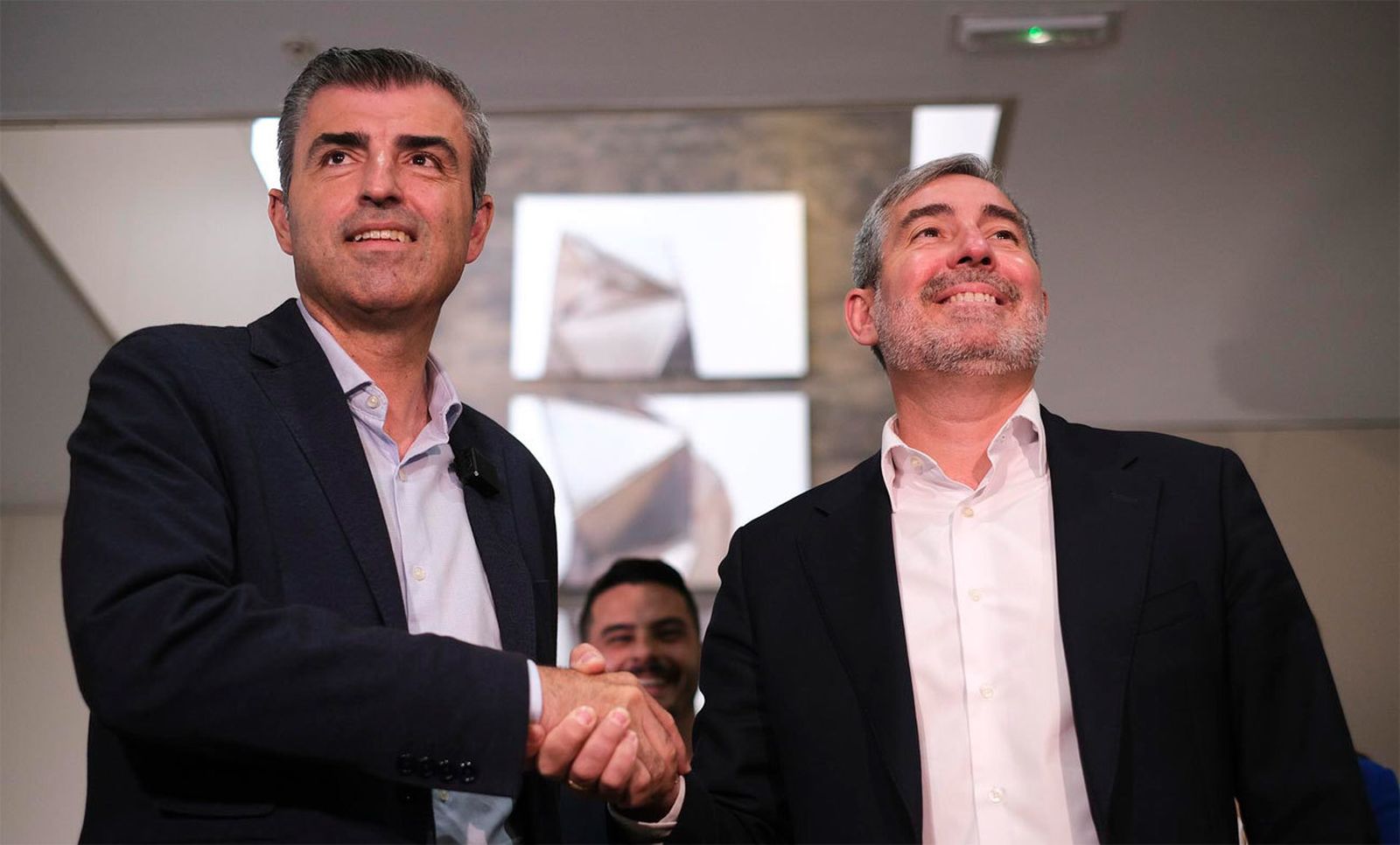 Fernando Clavijo con Manuel Domínguez