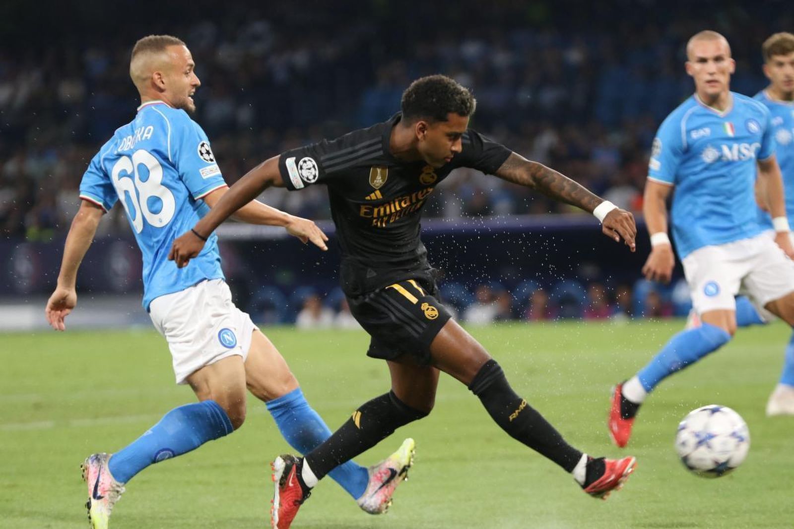Rodrygo ante el Nápoles