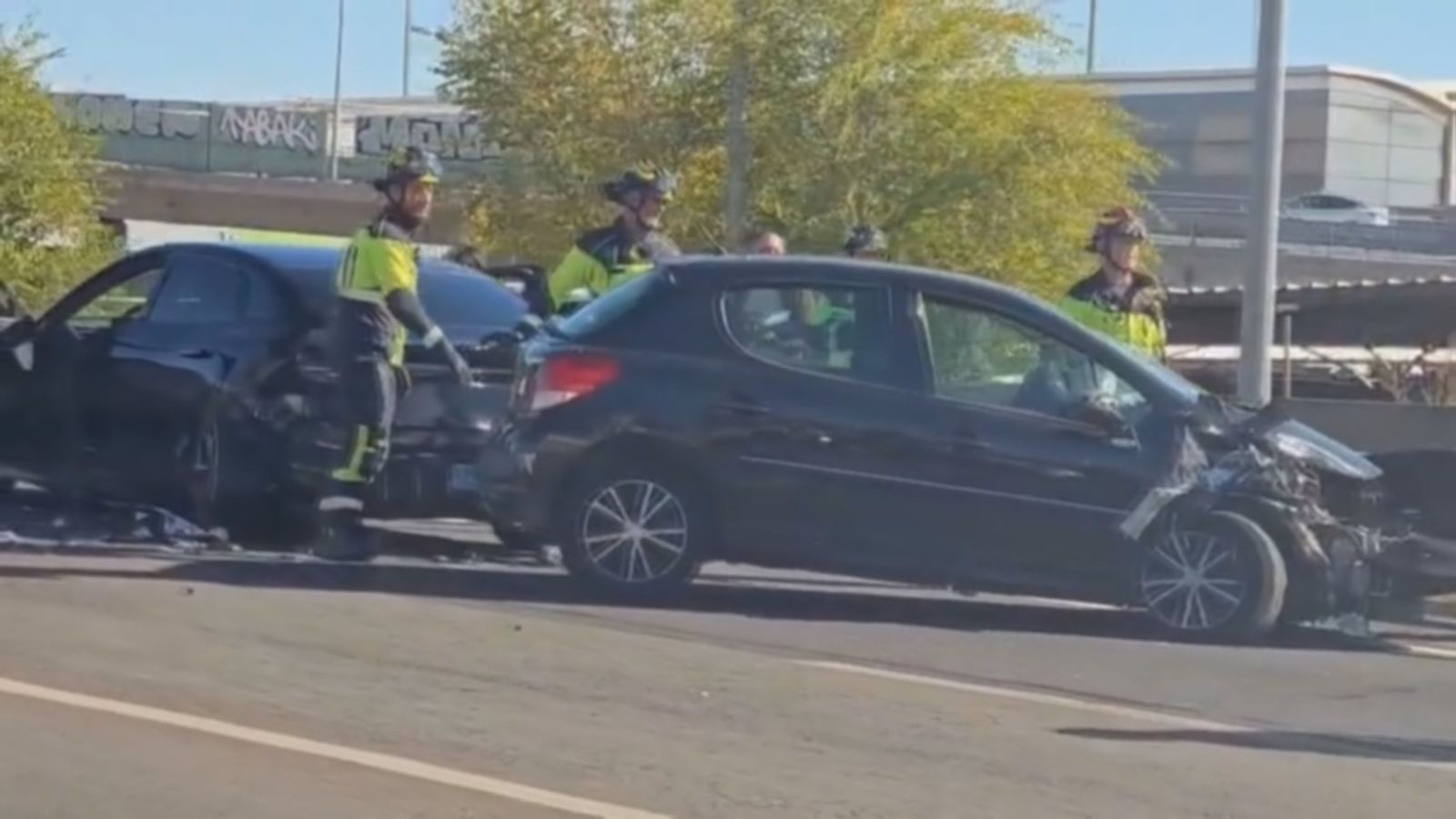 Accidente de tráfico en la M-14