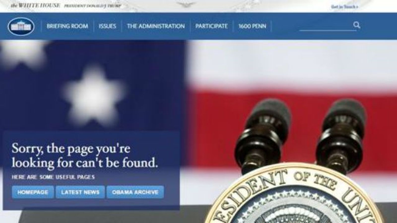 La Casa Blanca ya no tiene página web en español