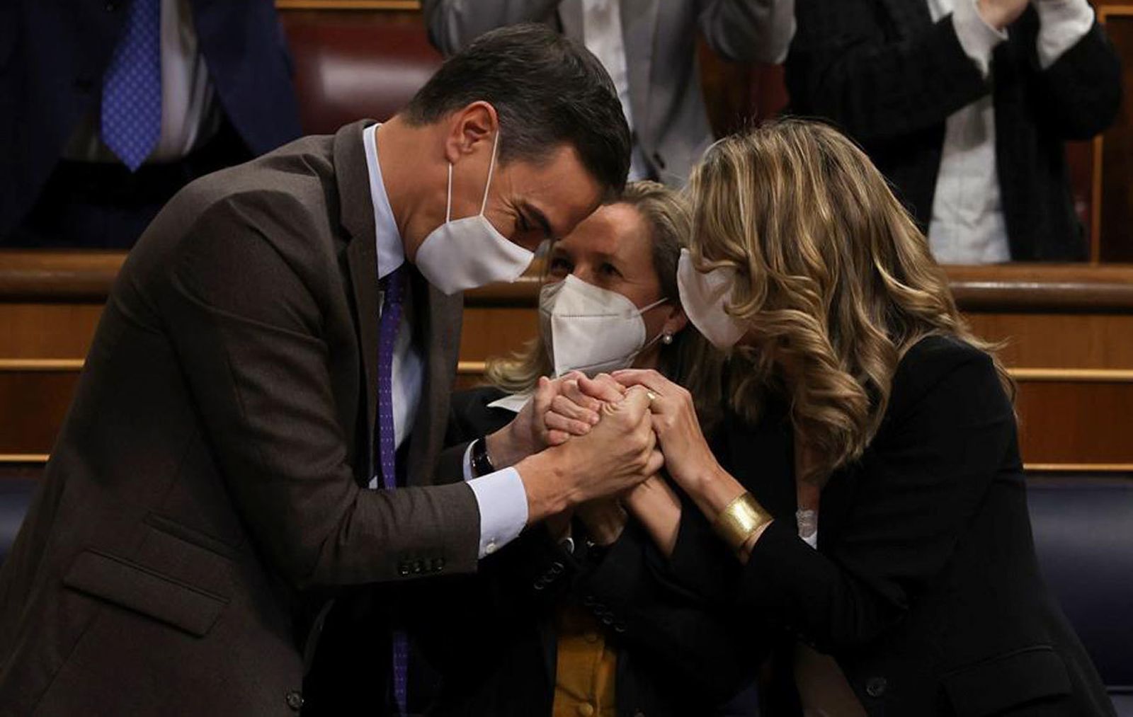 Sánchez, Calviño y Díaz