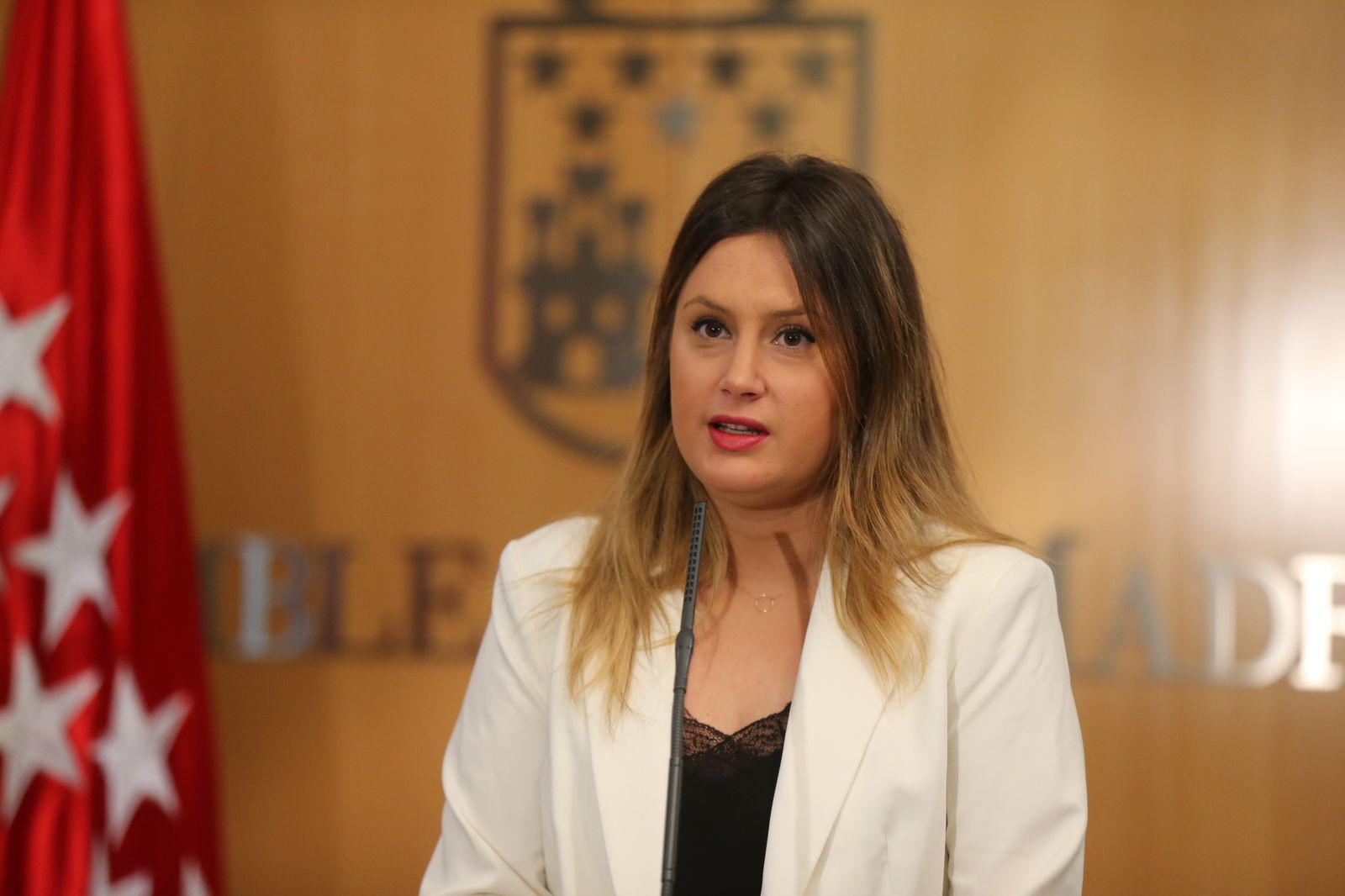 Alejandra Jacinto , portavoz adjunta de Podemos en la Asamblea