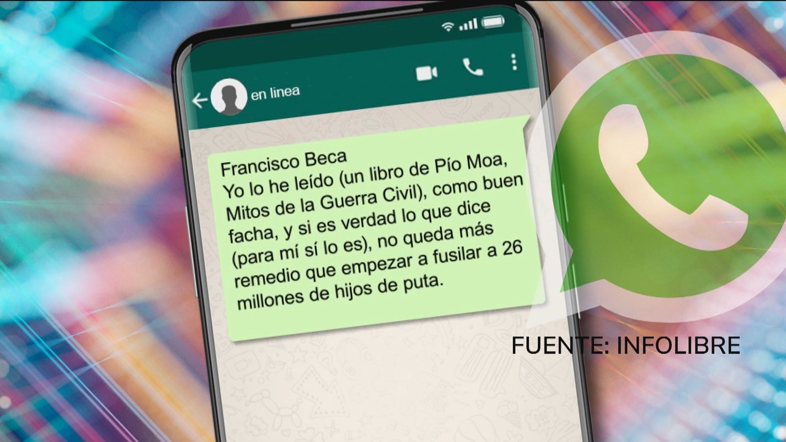 Chat de exmilitares que hablaban de un golpe de estado