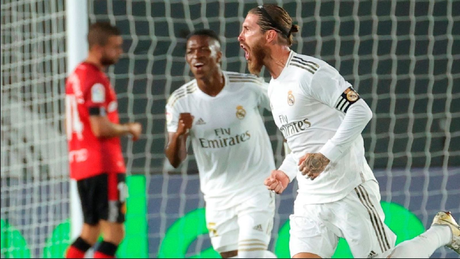 Sergio Ramos y Vinícus ante el Mallorca