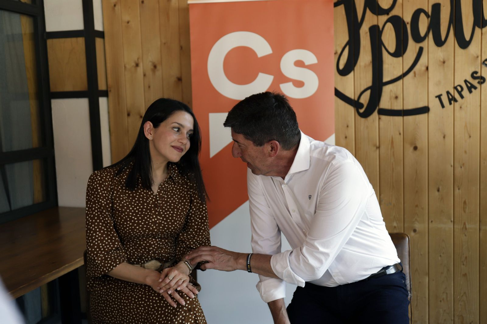 Inés Arrimadas hace cinco días en Málaga