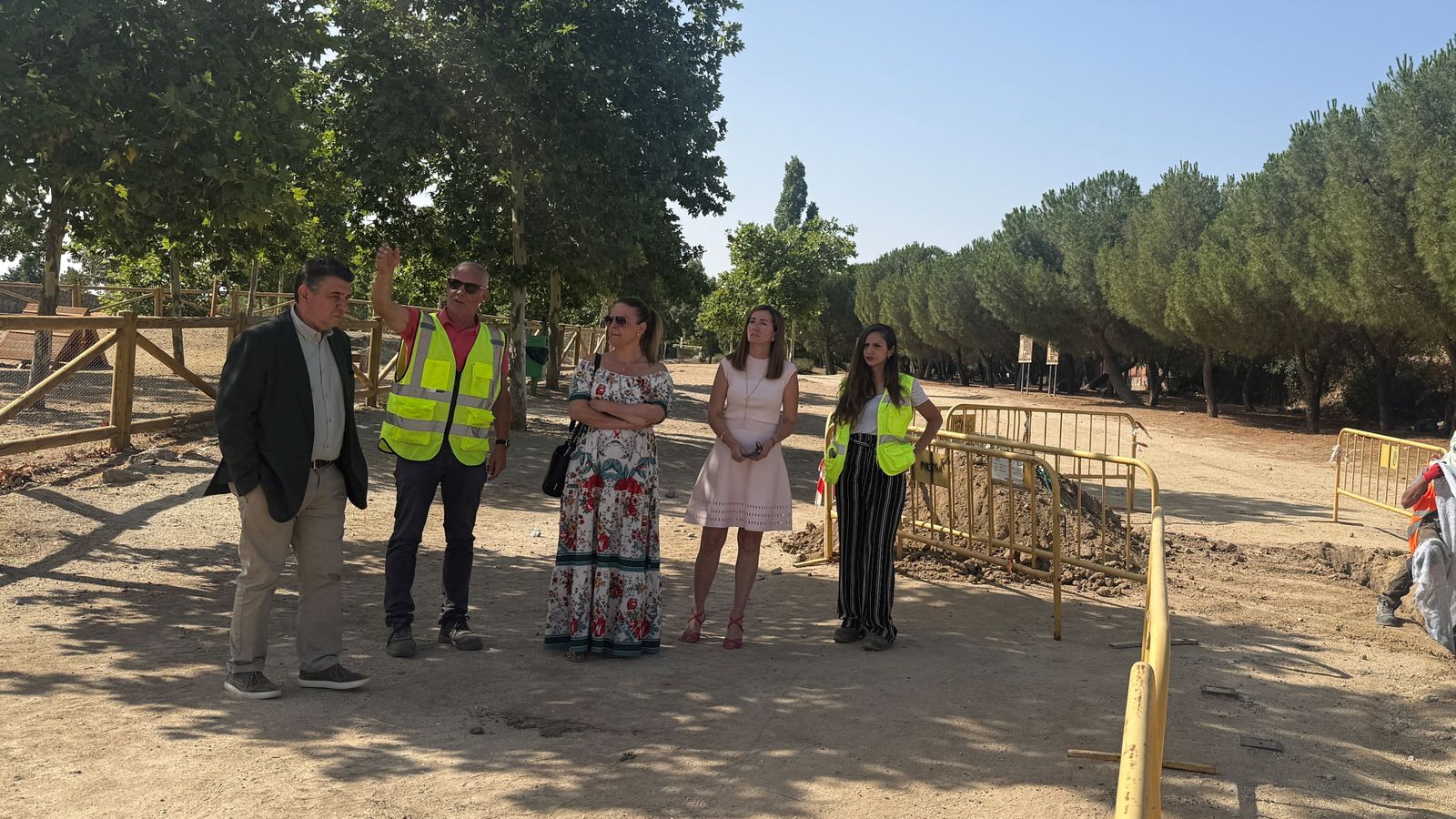 Visita municipal a las obras del Parque El Toril, en Galapagar