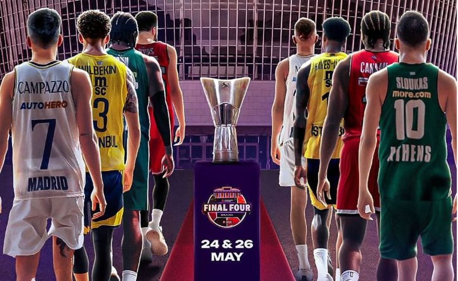 Olympiacos, Panathinaikos y Fenerbahce y Real Madrid