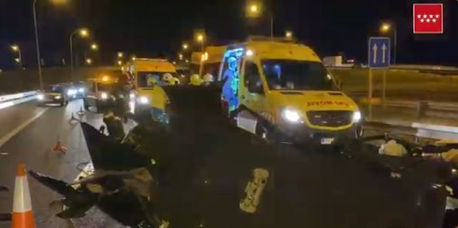 Accidente entre dos vehículos en la A-42
