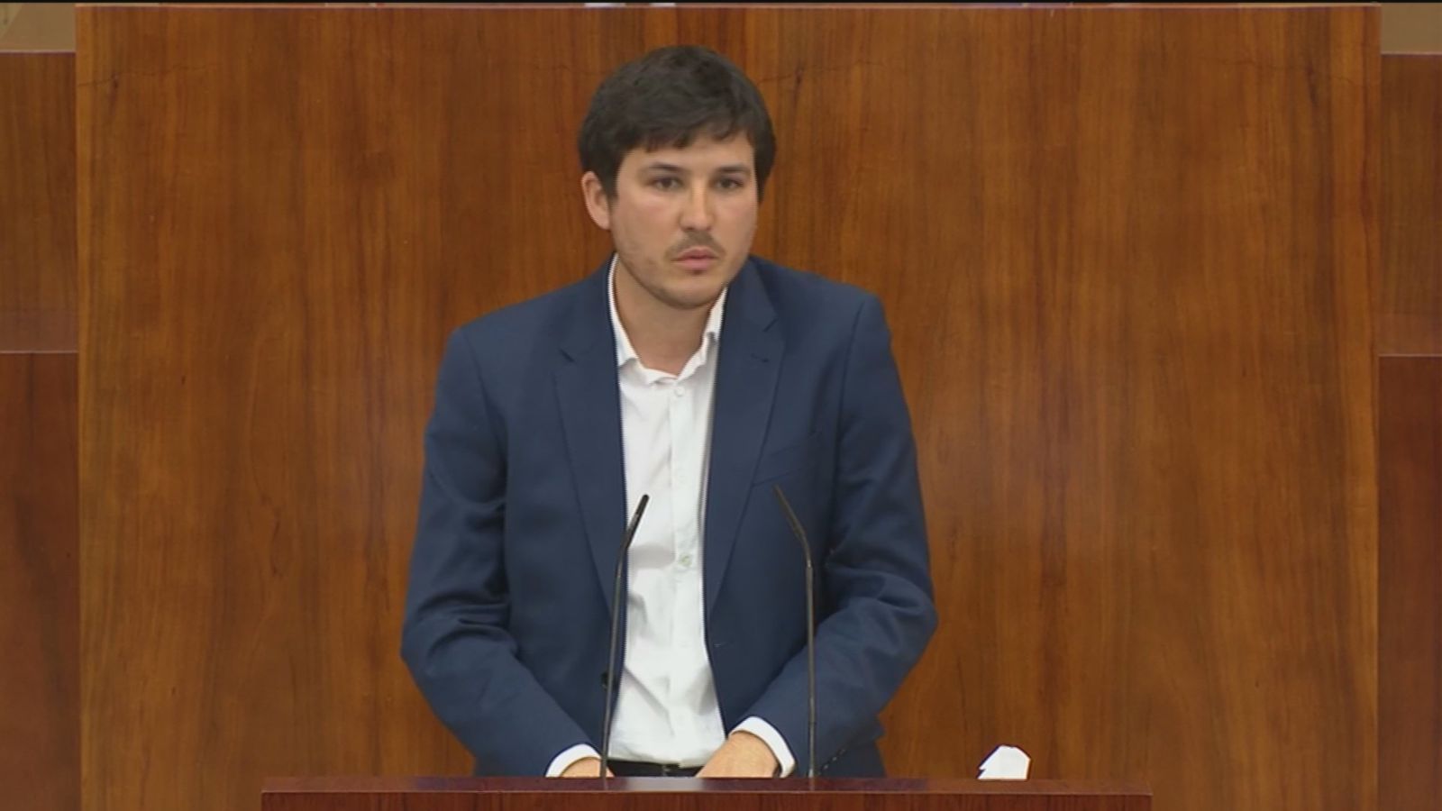 Pablo Gómez Perpinyà en la Asamblea de Madrid