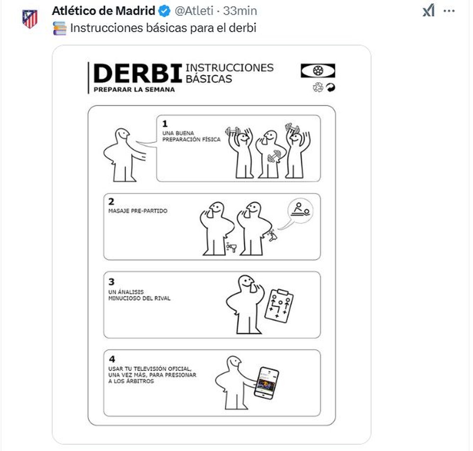 Instrucciones para el derbi