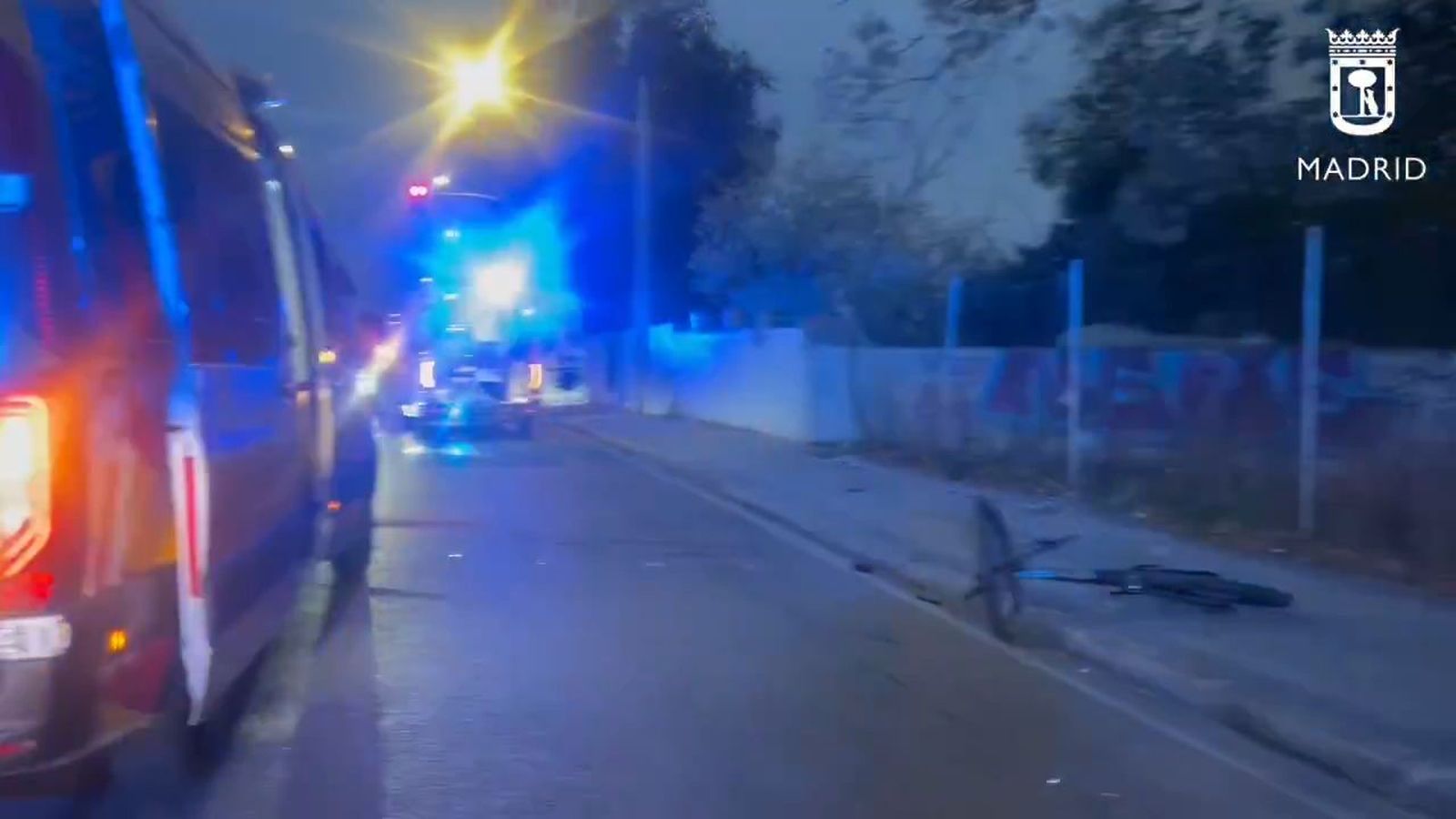 Herido un ciclista tras chocar con un coche en Villaverde
