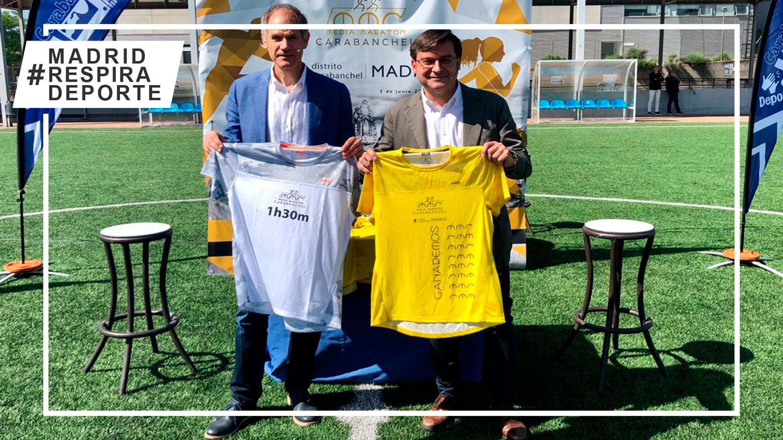 Abel Antón y el concejal de Carabanchel