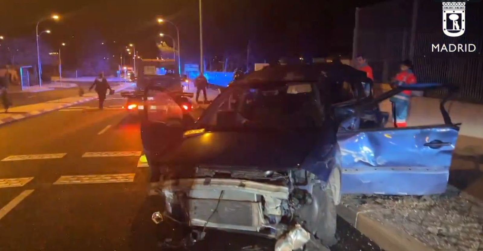 Accidente en la carretera de Carabanchel a Villaverde