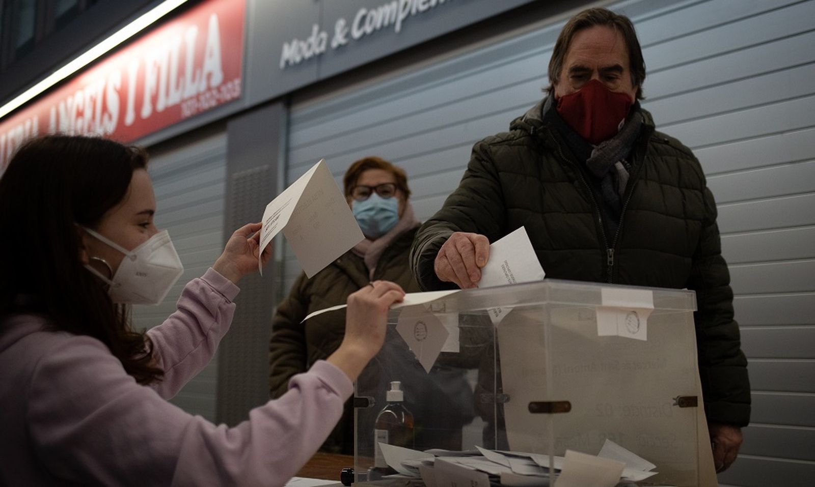 Mesa electoral en las pasadas elecciones catalanas