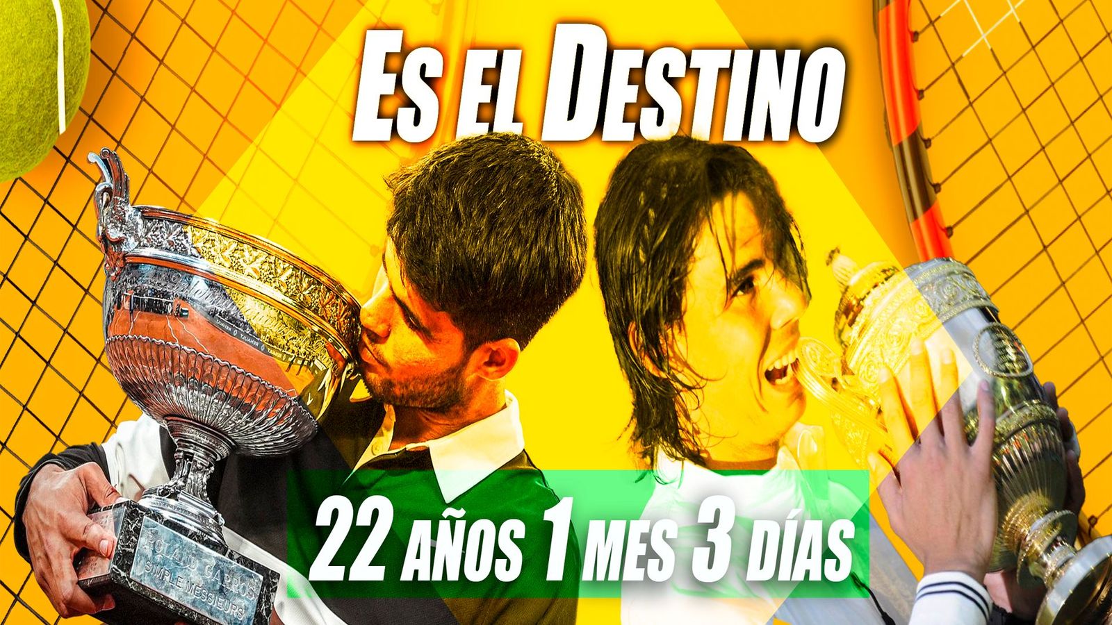 Alcaraz, al ritmo de los grandes y la increíble coincidencia con Nadal