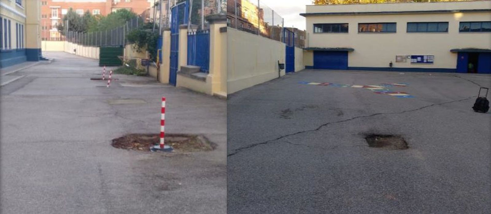 La renovación de los patios escolares de Ciudad Lineal tendrá que esperar un año más