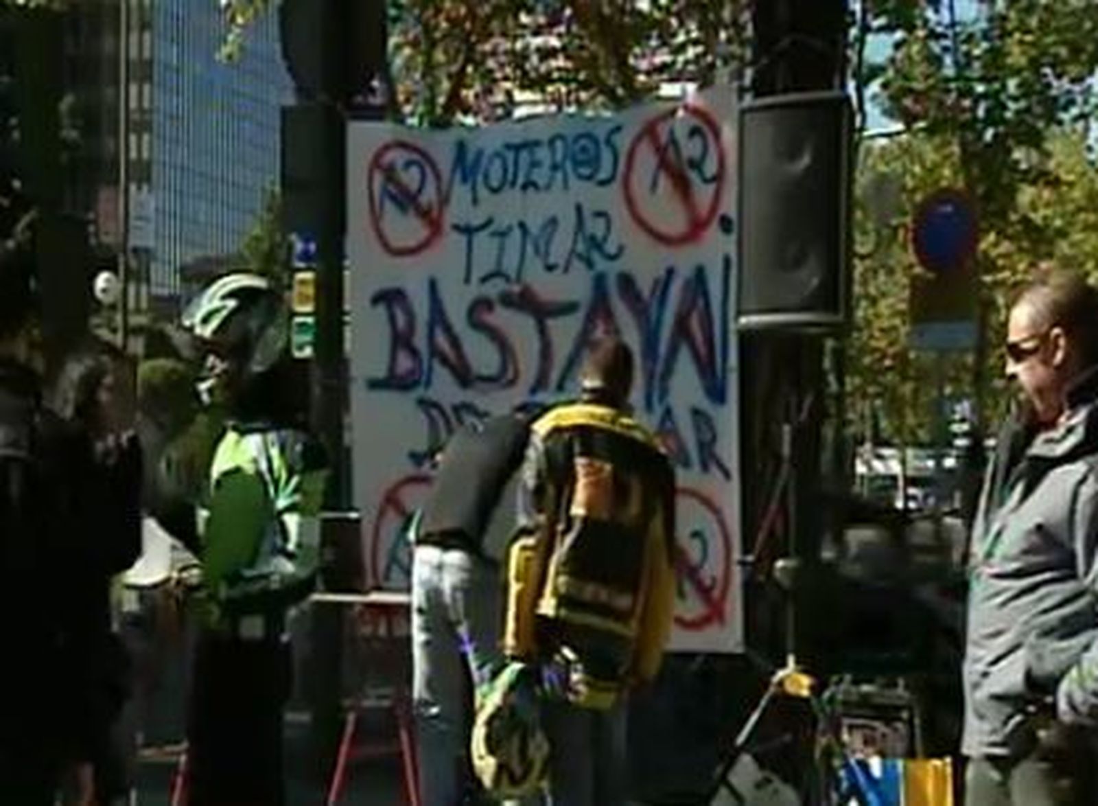 Manifestación moteros