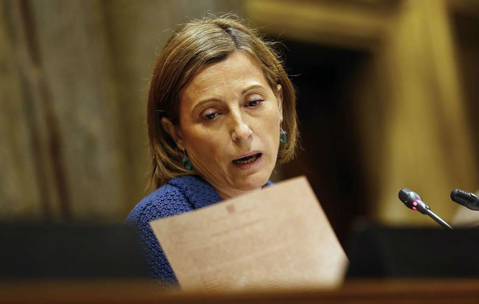 La presidenta del Parlamento catalán, Carme Forcadell