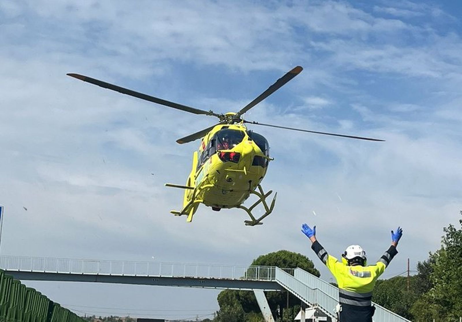 Helicóptero del SUMMA 112