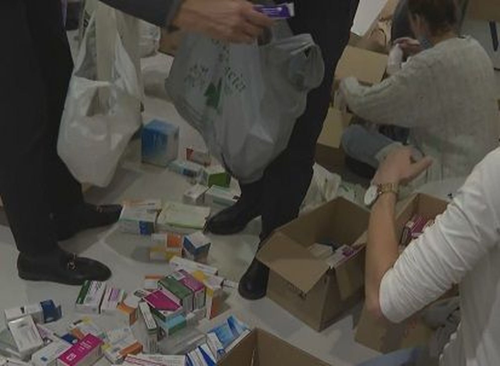 Los madrileños responden a la llamada a la solidaridad con Ucrania