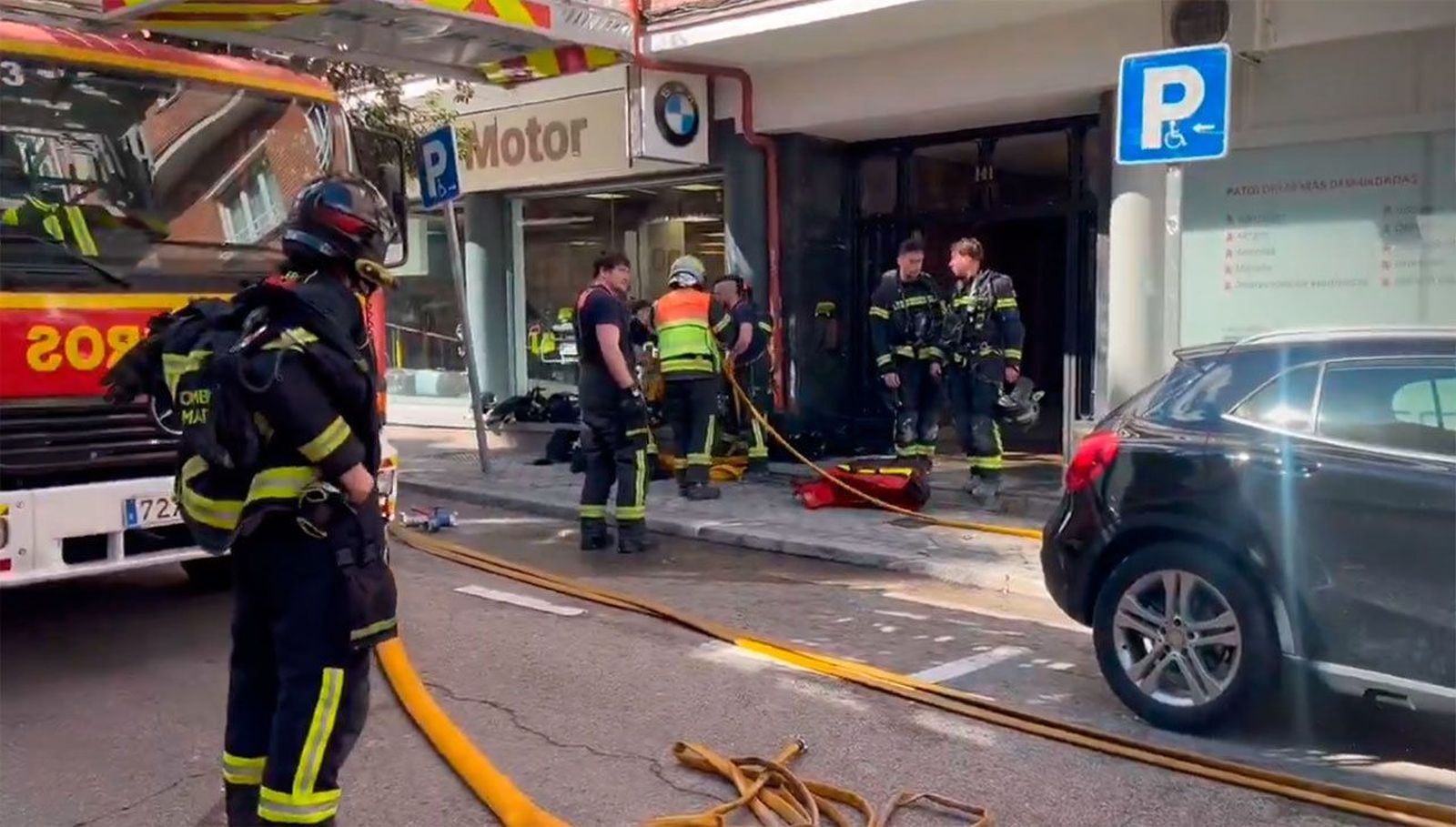 Muere una mujer en el incendio de una casa en la calle Jorge Juan en Madrid