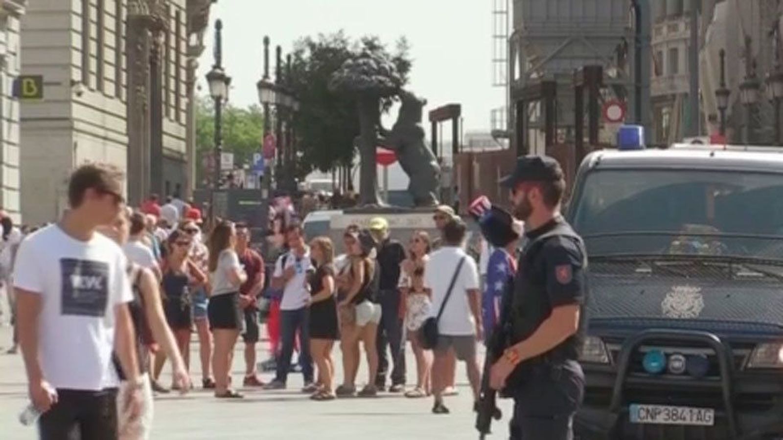 Más bolardos y mapa de zonas concurridas en Madrid, medidas contra atentados