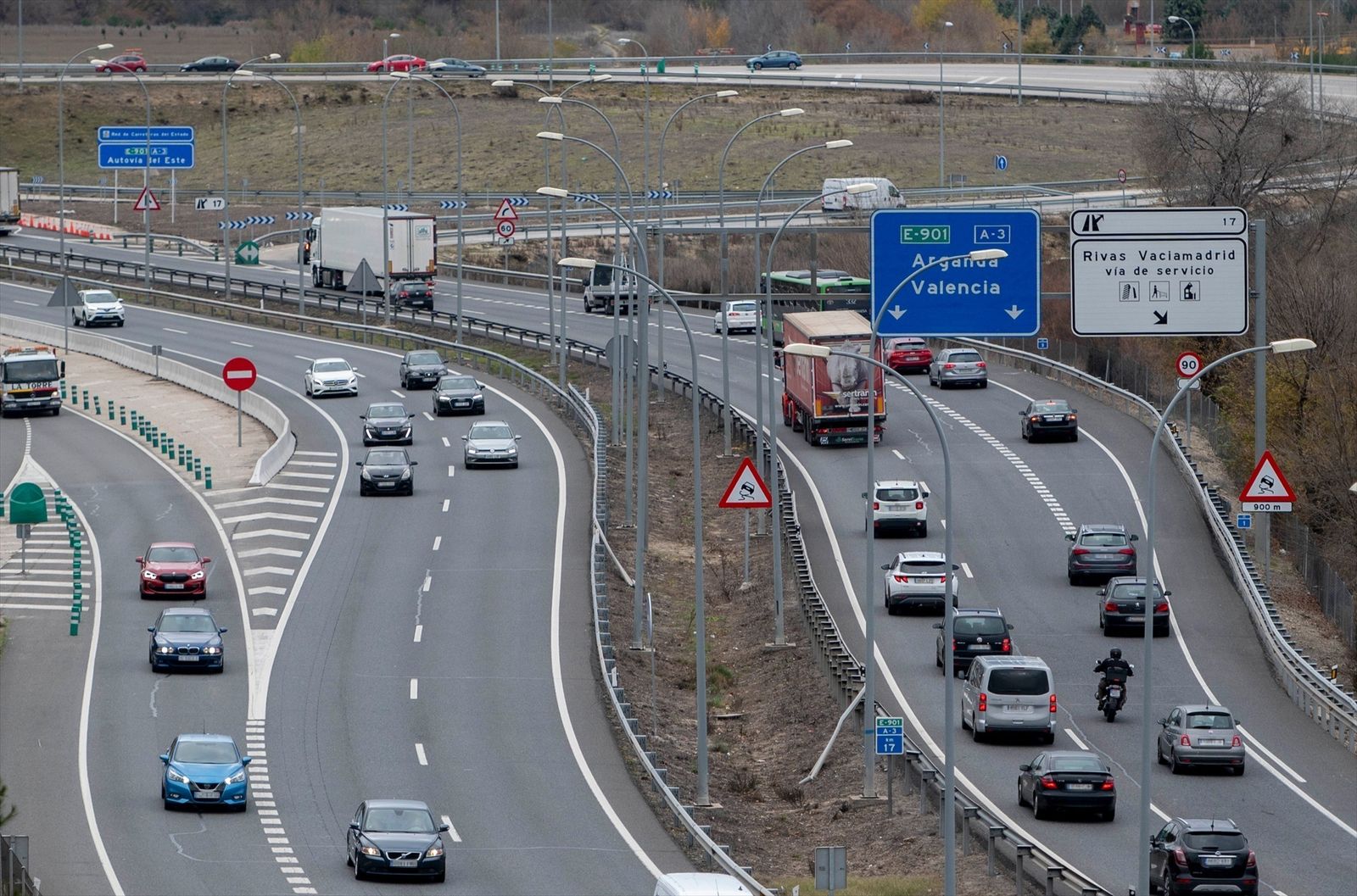 Circulación en la autovía A3