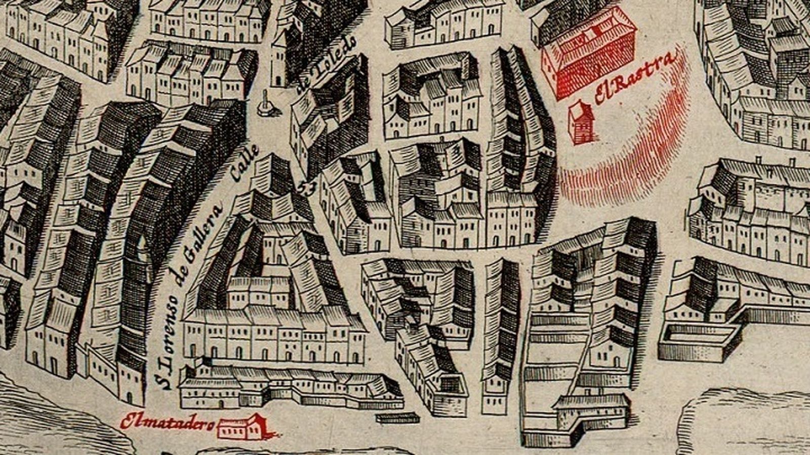 Plano de 1622 de Madrid