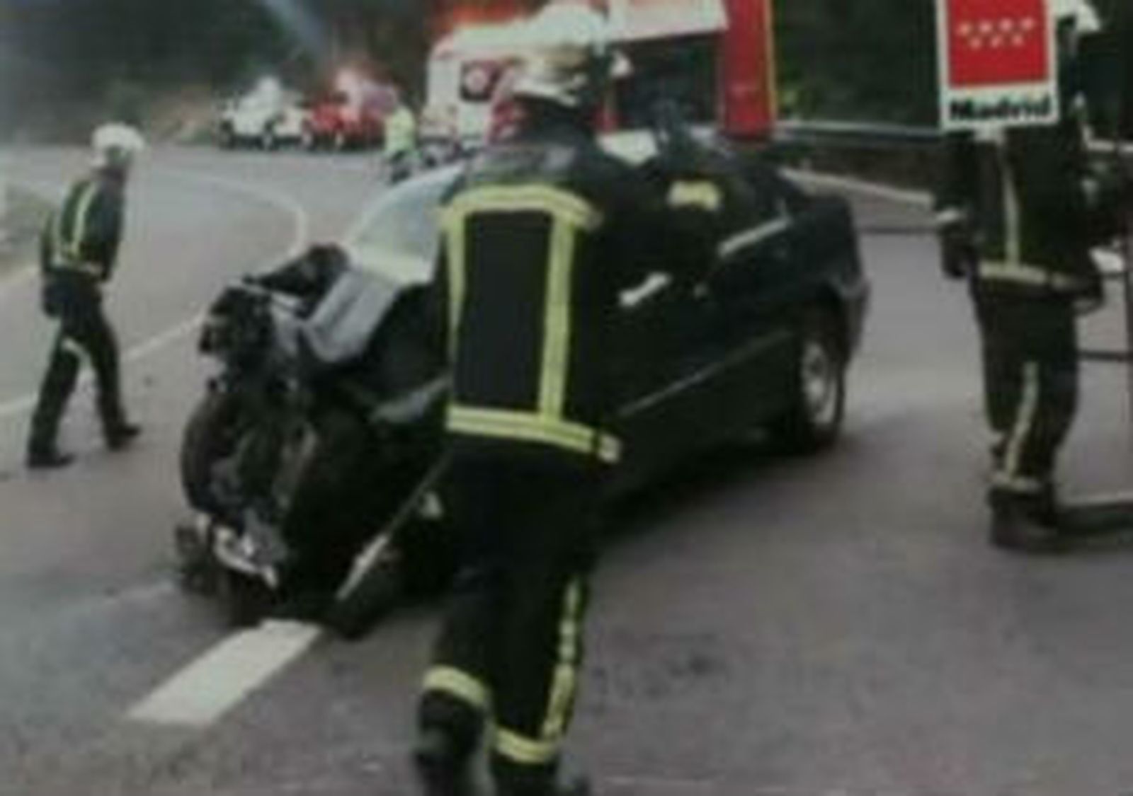 Dos personas heridas en una colisión  frontal entre un turismo y una furgoneta en la N-VI