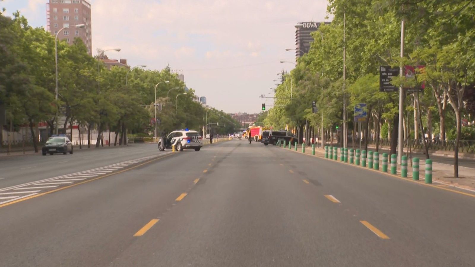La Castellana, cortada al tráfico en plena hora punta, con cientos de conductores atrapados en una ratonera