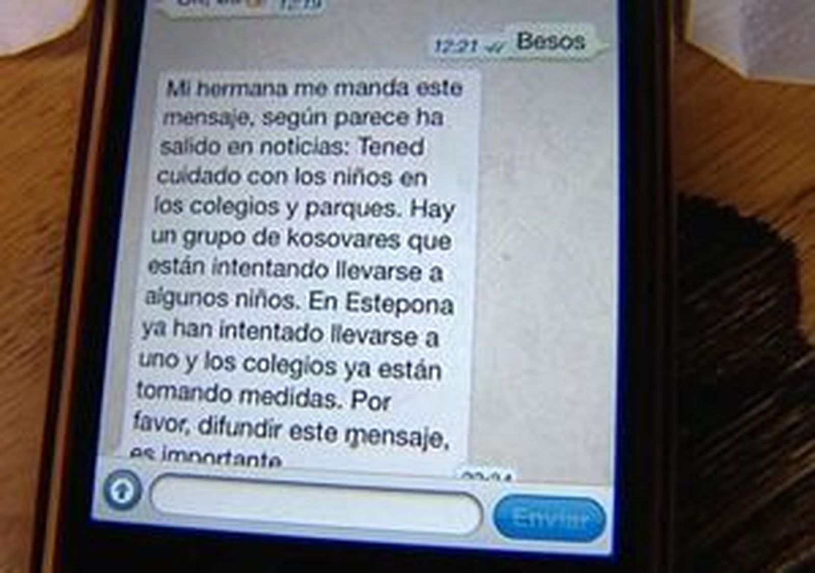 No hay una banda que secuestre niños