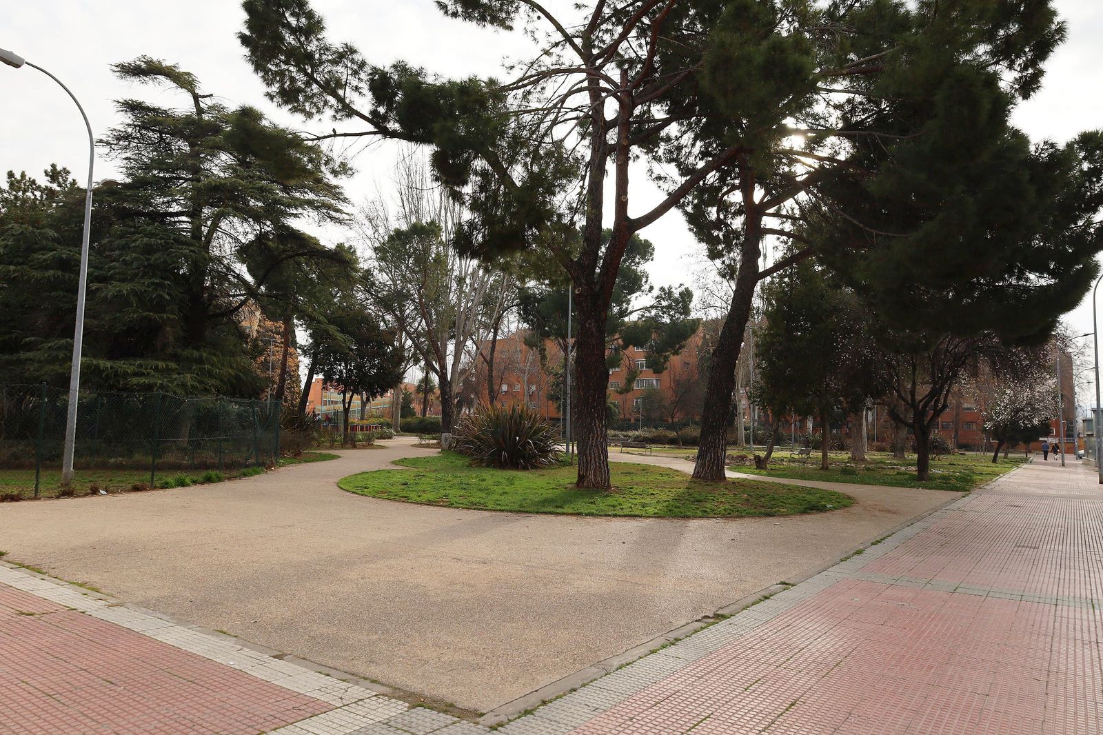 Zona verde del Distrito II de Alcalá nombrado ahora Parque de Catalina de Aragón