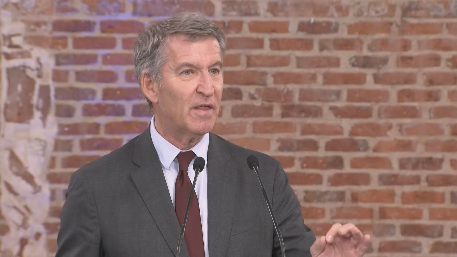Feijóo en la presentación de las listas del PP de Madrid