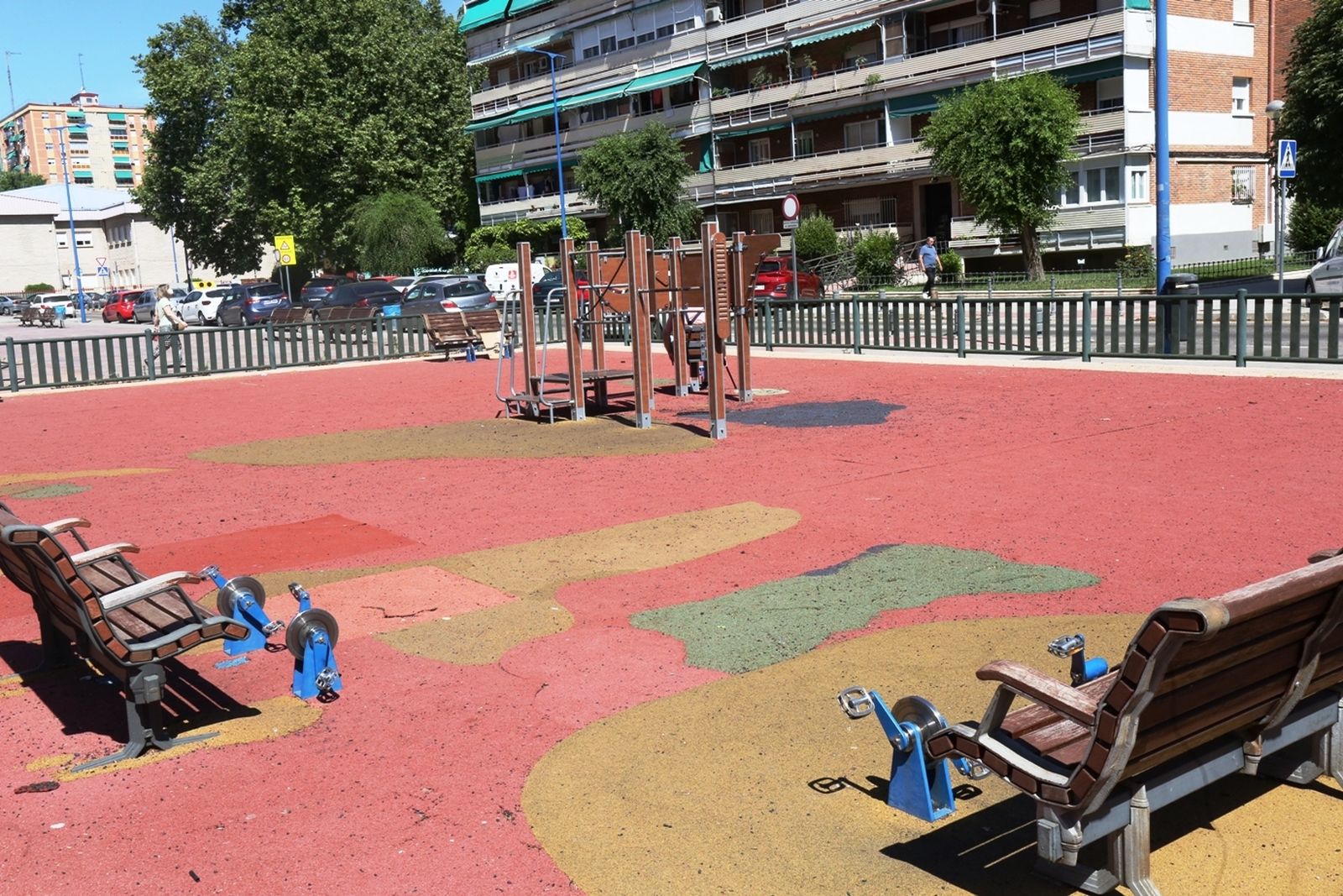 Una de las áreas infantiles de Leganés